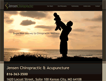 Tablet Screenshot of jensen-chiropractic.com